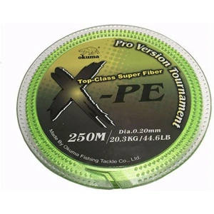 Okuma X-PE Dynema 8 Kat 250 mt Green Örgü İp - 0,20 mm
