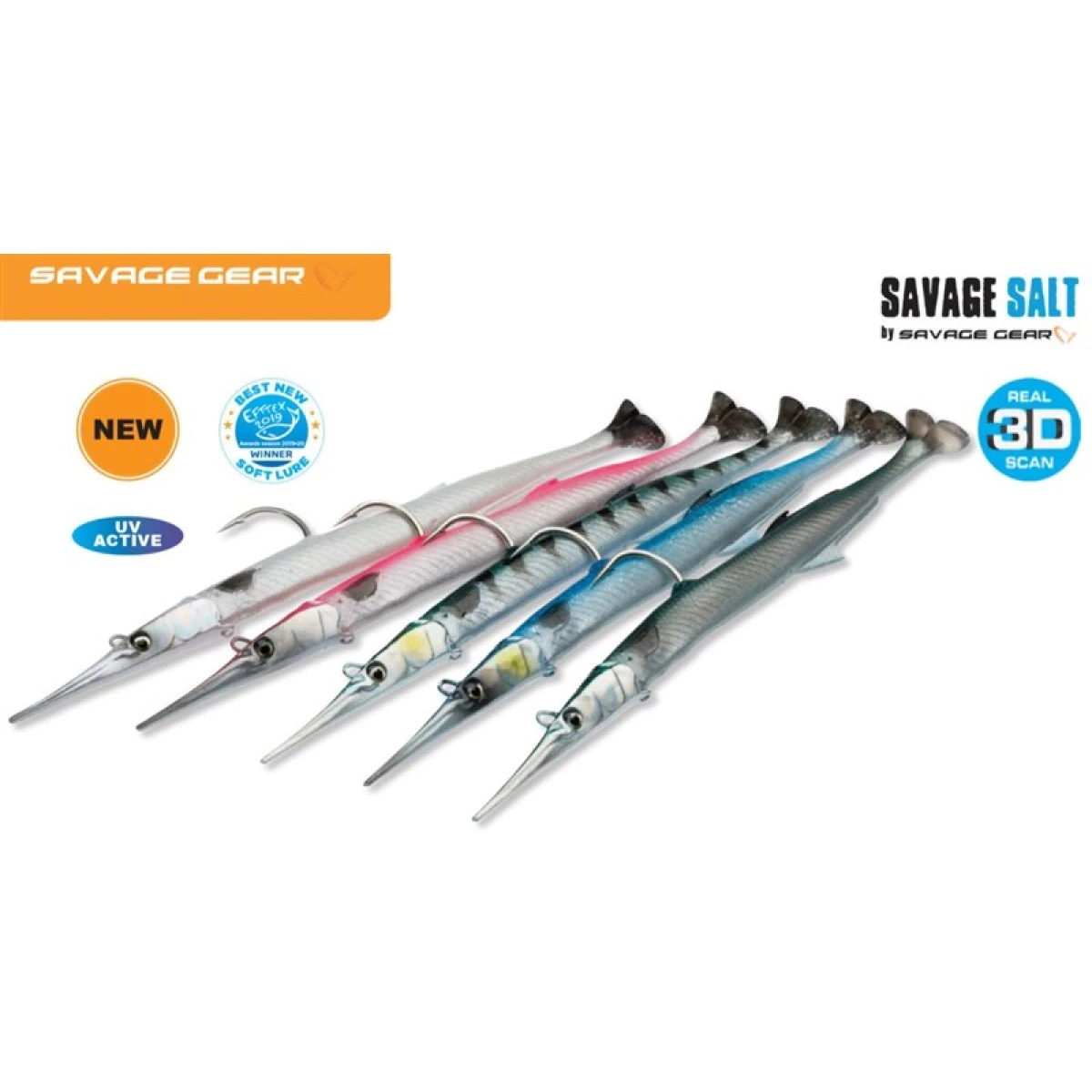Savage gear Needlefish Pulsetail 2+1 23 cm 55g Suni Yem - Green Silver
