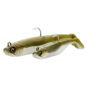 Savage Gear Savage Minnow 10 cm 20 gr 2+1 - Blue Pearl Silver