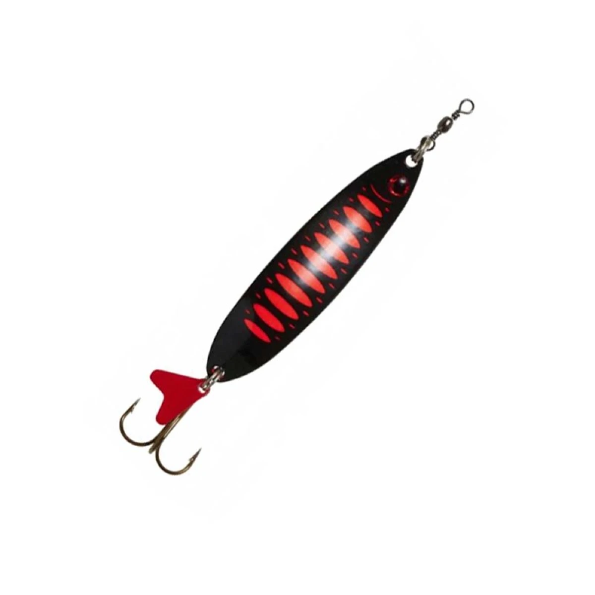Dam Effzett Standard Spoon Slim 9.5 cm 32 gr Sinking Kaşık - Black/Orange UV