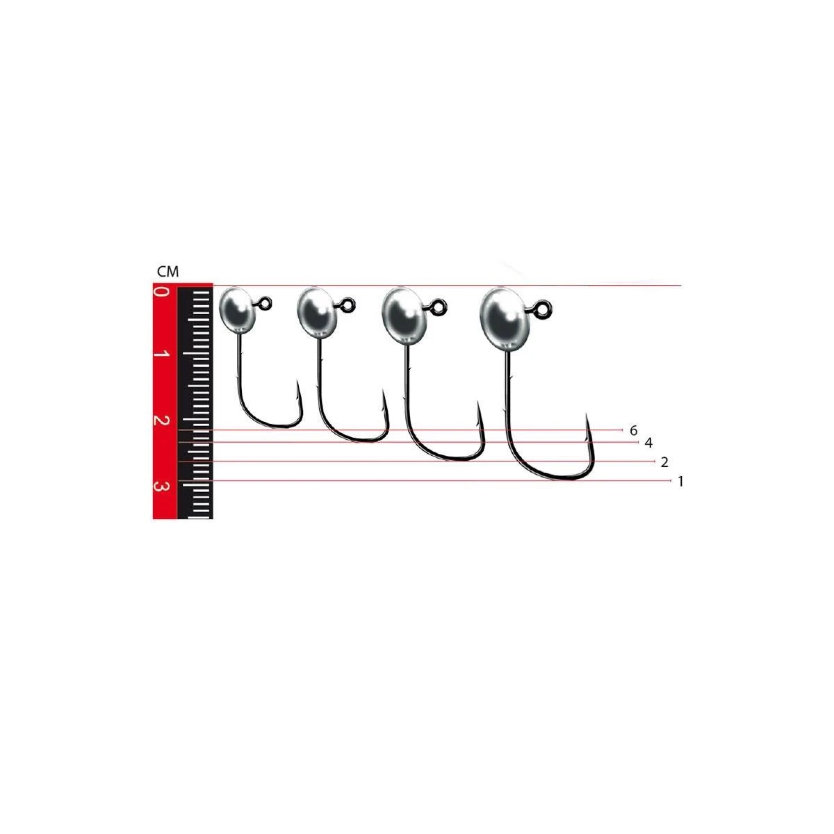 Nomura Jıg Head 4,0gr İğne 3 Adet Jig Head - No:1