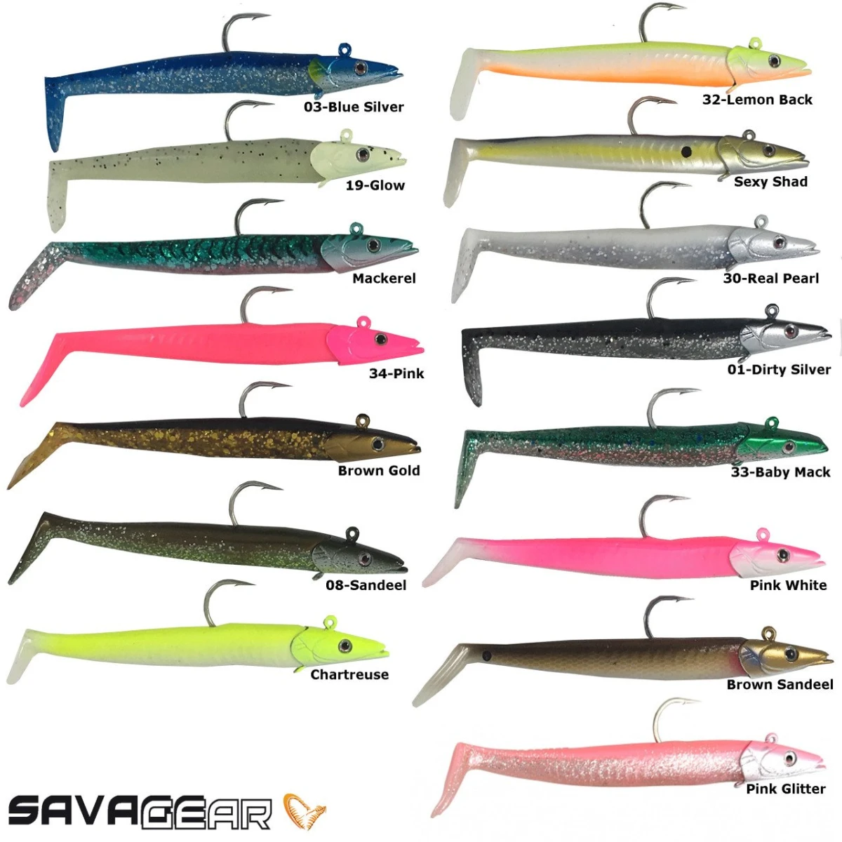 Savage gear Sandeel 12.5 cm 23 gr 2+1 Adet Suni Yem - Dirty Silver