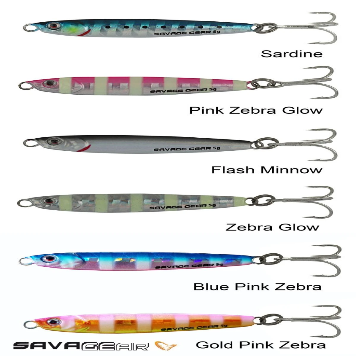 Savage gear 3D Slim Minnow 5 gr 4,6 cm Jig Suni Yem - Gold Pink Zebra