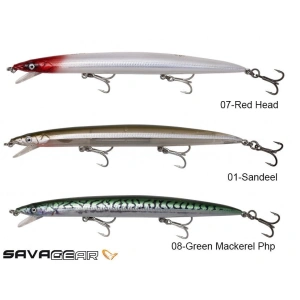 Savage gear  MAG Sandeel Jerk minnow 210 44g SP Suni Yem - 07-Red Head