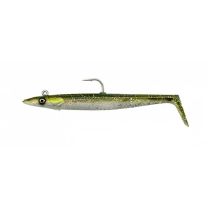 Savage Gear Sandeel V2 12 cm 22 gr 2+1 - Green Silver