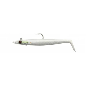 Savage Gear Sandeel V2 12 cm 22 gr 2+1 - White Pearl Silver