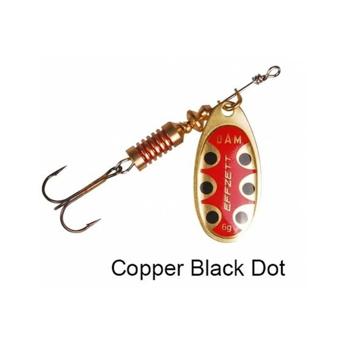 Dam Effzett Standard Spinner 4 gr #2 Kaşık - Copper Black Dot