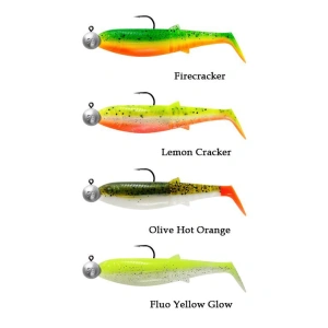 Savage Gear Cannibal Shad 10cm 9gr+10gr #3/0 Dark Water 4+4 Adet