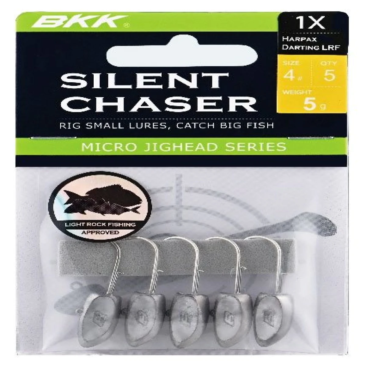 BKK Silent Chaser-Harpax Darting LRF Jighead - 4 no 5 gr