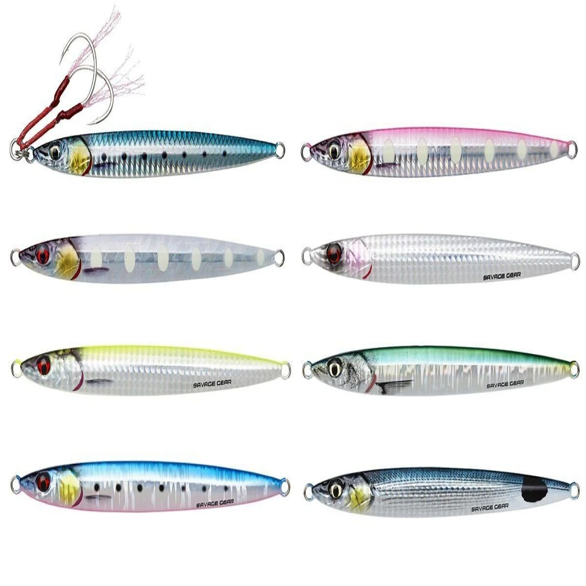 Savage gear 3D Slim Jig Minnow 80 gr 14 cm Sahte Balık - Pink Belly Sardine