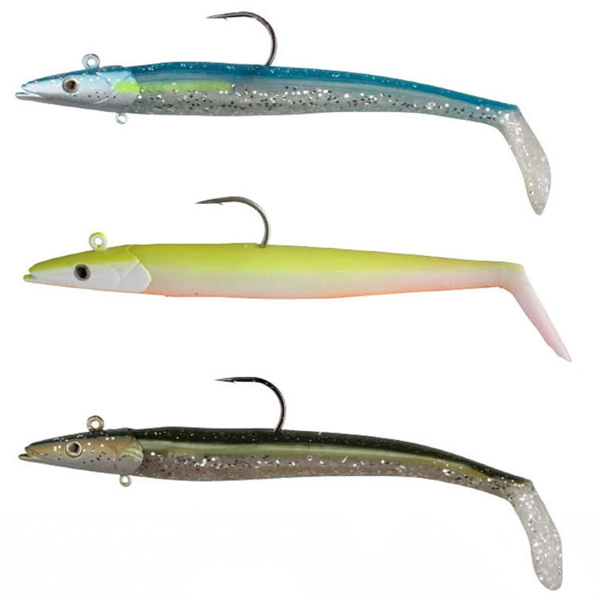 Savage gear Sandeel 18 cm 100 gr 2+1 Adet Suni Yem - Blue Silver