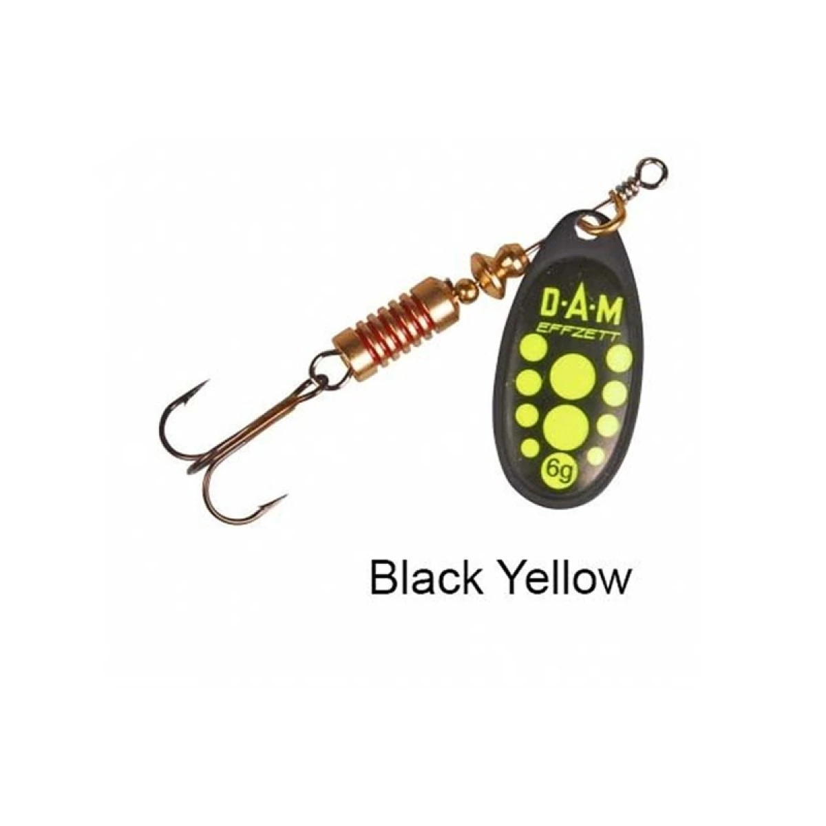 Dam Effzett Standard Spinner 4 gr #2 Kaşık - Black Yellow