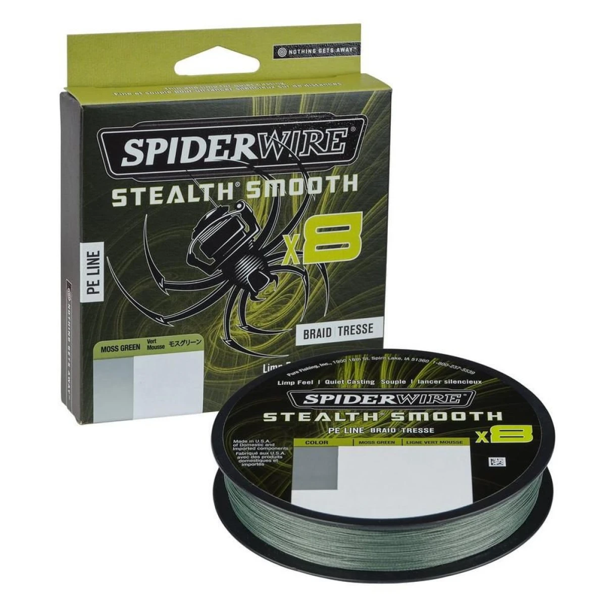 SpiderWire Stealth Smooth x8 Pe Braid 300m Moss Green Örgü İp - 0.15mm