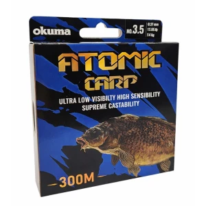 Okuma Atomic Carp Nylon Clear Color 300m Misina