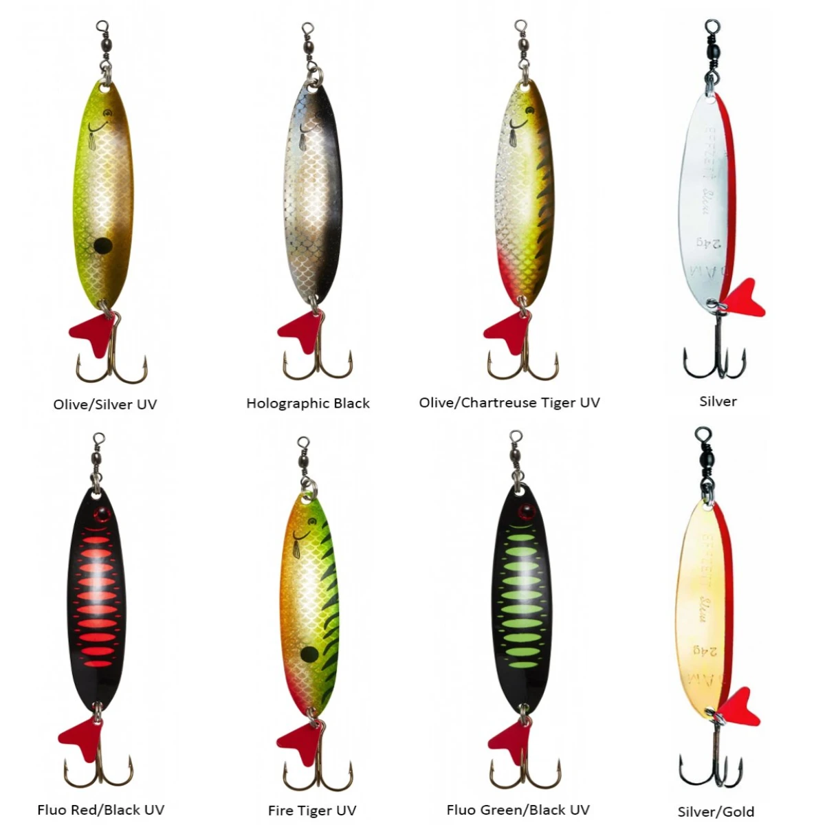 Dam Effzett Standard Spoon Slim 6.5 cm 16 gr Sinking Kaşık - Fire Tiger UV