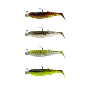 Savage Gear Cannibal Shad 8cm 5gr+7.5gr #2/0 Clear Water 4+4 Adet