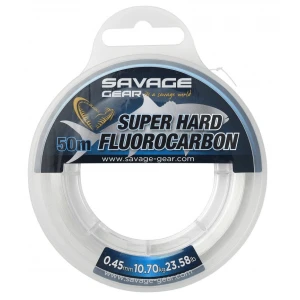 Savage Gear Super Hard Fluorocarbon 50 M Clear - 0.68 MM 22.40 KG 49.38 LB