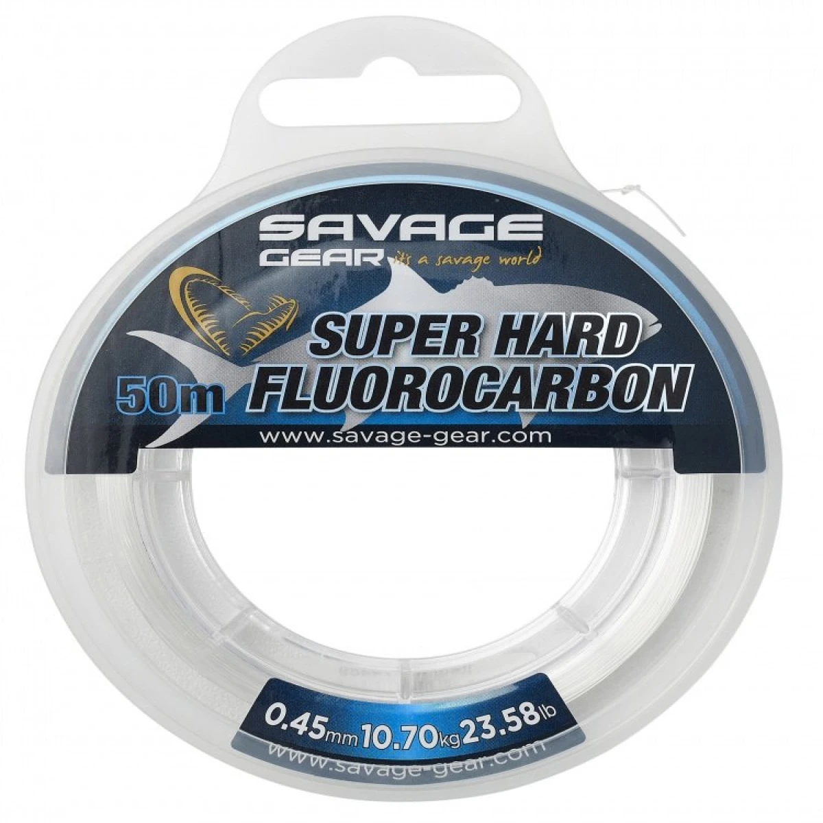 Savage Gear Super Hard Fluorocarbon 50 M Clear - 0.68 MM 22.40 KG 49.38 LB