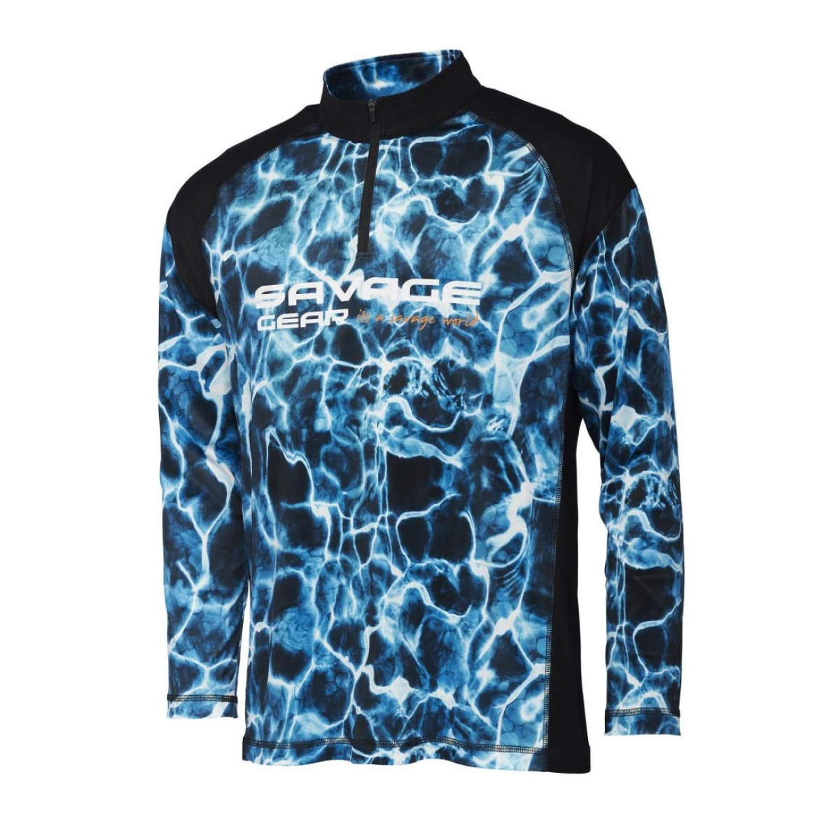 Savage Gear Marine UV Long Sleeve Tee Sea Blue Uzun Kollu Tişört - S