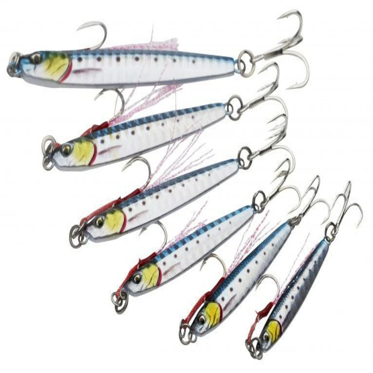 Savage gear 3D Jig Minnow 20 gr 7,5 cm Suni Yem - Glow Zebra