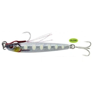 Savage gear 3D Jig Minnow 20 gr 7,5 cm Suni Yem - Bone White Glow