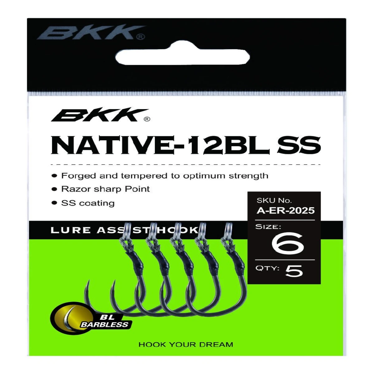 BKK Native-12BL SS İğne - 6 5 Pcs