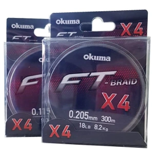 Okuma Ft-*4 Braided Line 300 mt Grey Örgü İp - 0,235mm