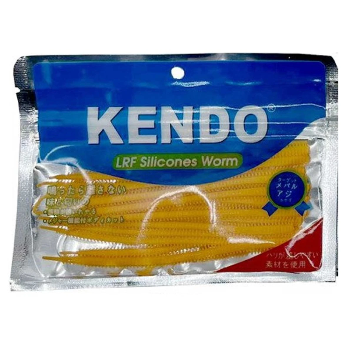 Kendo 10 cm Lrf Silicones Worm (Kokulu) 10 adet - Orange