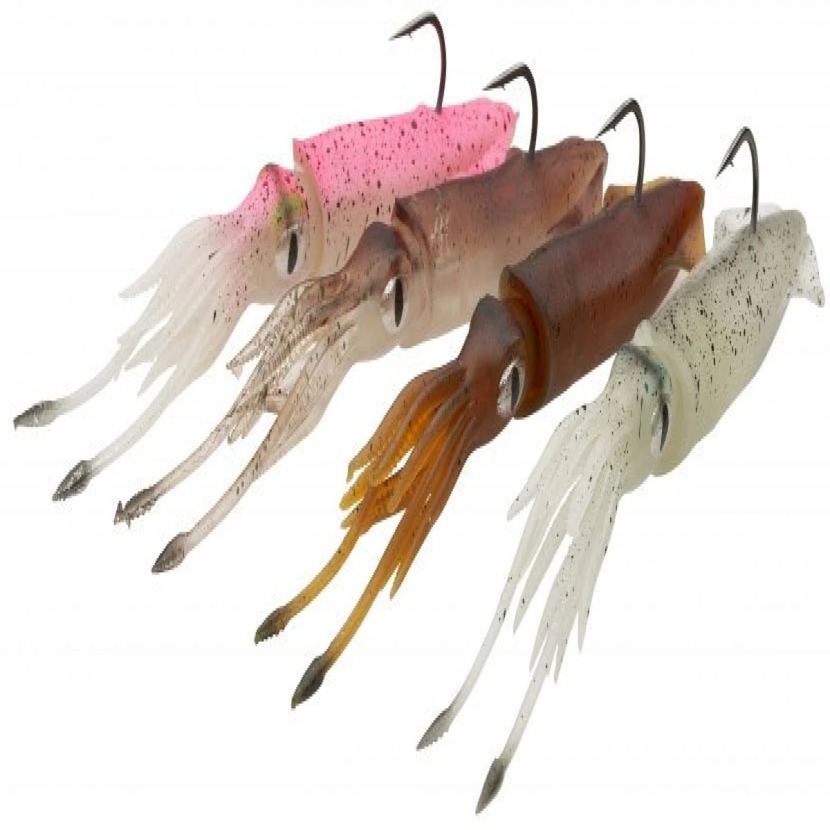Savage gear 3D TPE Swim Squid 95mm 10g 2 Adet Suni Yem - Brown UV