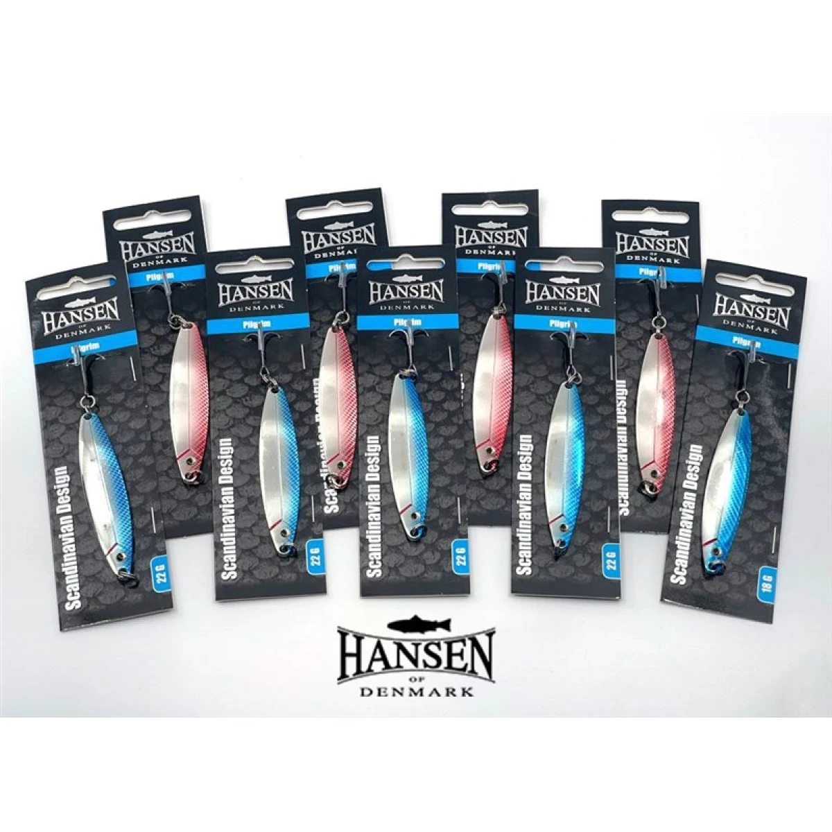 Hansen Pilgrim 8.9cm 28g Silver/Blue Kaşık