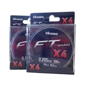 Okuma Ft-*4 Braided Line 300 mt Grey Örgü İp - 0,235mm