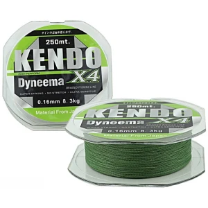 Kendo Dynema 4 Örgü 250Mt (Green) - 0,26 mm