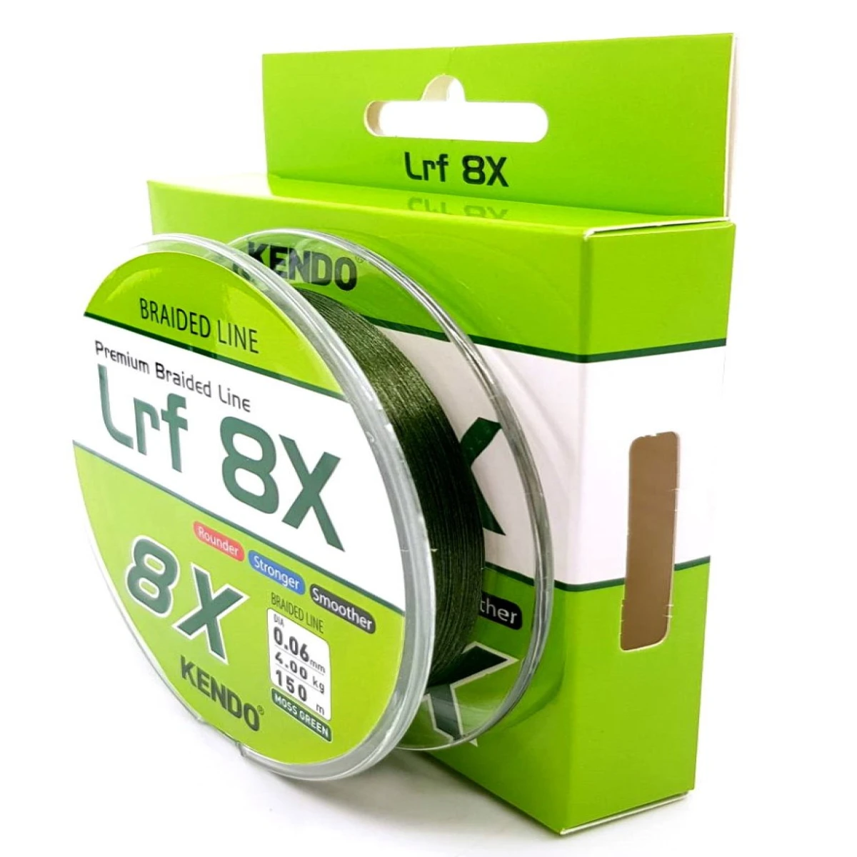 Kendo Lrf 8X Fighting 150 mt mm Örgü ip (Moss Green) - 0,06 mm