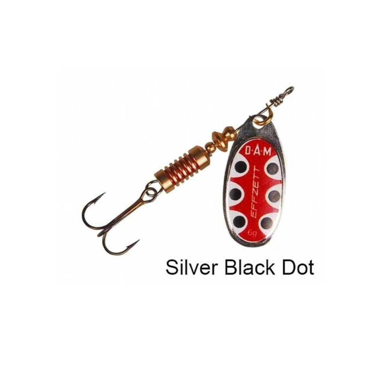 Dam Effzett Standard Spinner 4 gr #2 Kaşık - Silver Black Dot