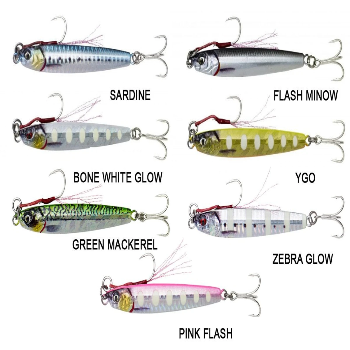 Savage gear 3D Jig Minnow 5 gr 4,6 cm Suni Yem - Bone White Glow