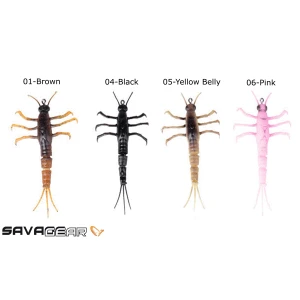 Savage gear 3D TPE Mayfly Nymph 2.5g - 01-Brown