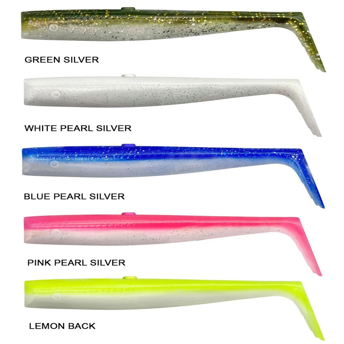 Savage Gear Sandeel V2 Tail 12.5cm 15gr 5-PCS - Lemon Back