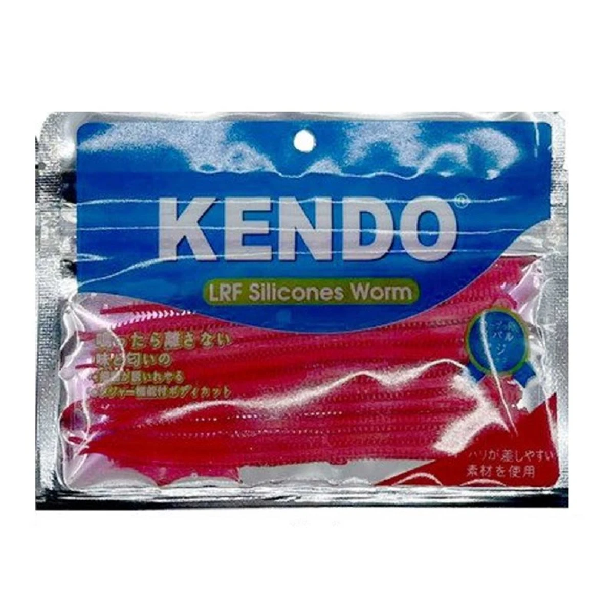 Kendo 10 cm Lrf Silicones Worm (Kokulu) 10 adet - Red