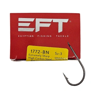 EFT 1772 Kısa Pala Black Nikel  İğne 100 Adet
