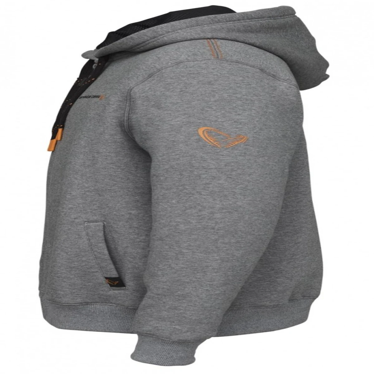 Savage Gear Classic Zip Hoodie Grey Melange - XXL