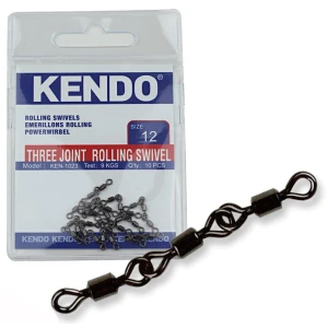 Kendo Three Joint Rolling Swivel 10 Adet
