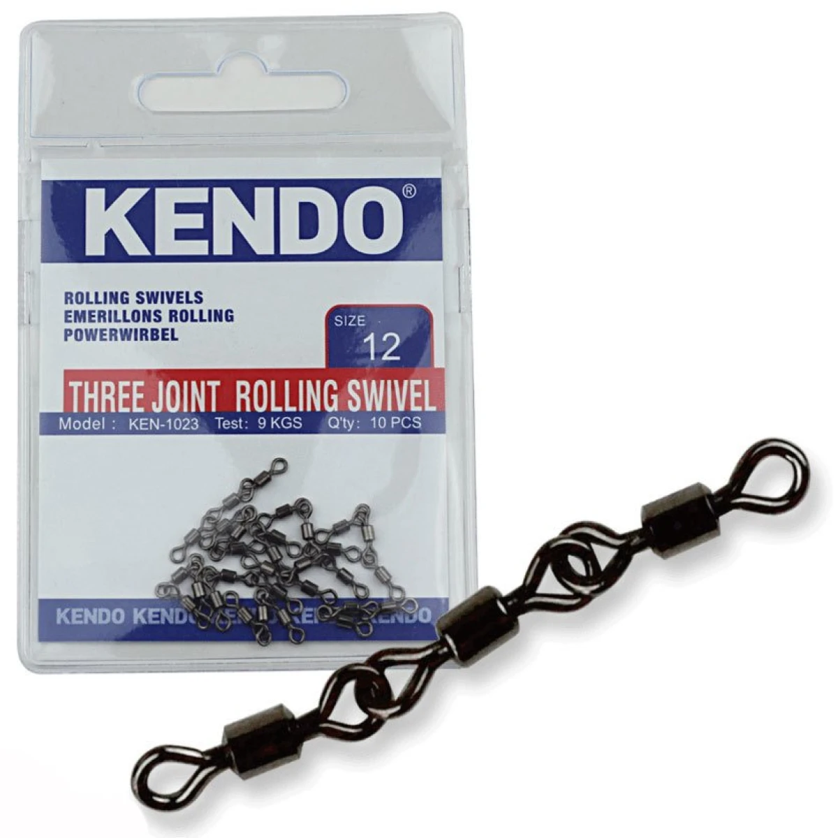 Kendo Three Joint Rolling Swivel 10 Adet - 12