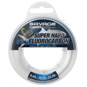 Savage Gear Super Hard Fluorocarbon 50 M Clear - 0.50 MM 13.20 KG 29.10 LB