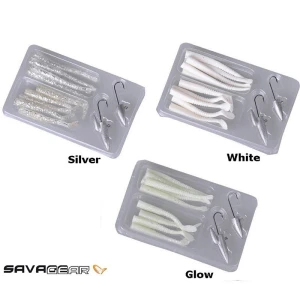 Savage gear Lrf Micro Sandeel Kit 12 Adet(1+1.5+5) Suni Yem - Glow