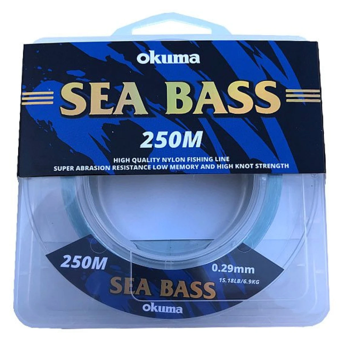 Okuma Sea Bass Nylon Moss Green Color 250 m - 0,34mm
