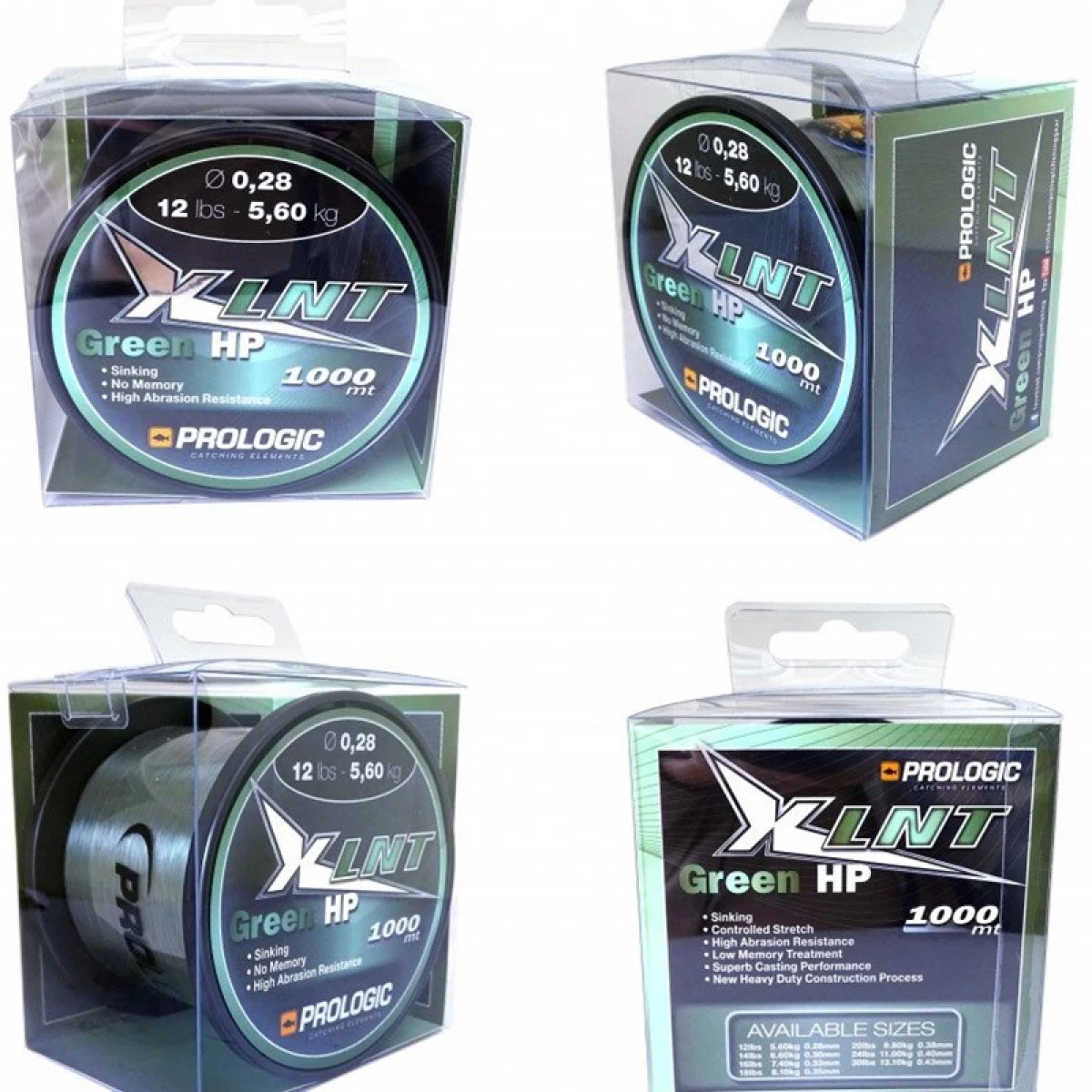 Prologic XLNT HP 1000M Green Misine - 0.43 mm 13.1 kg 30 lbs