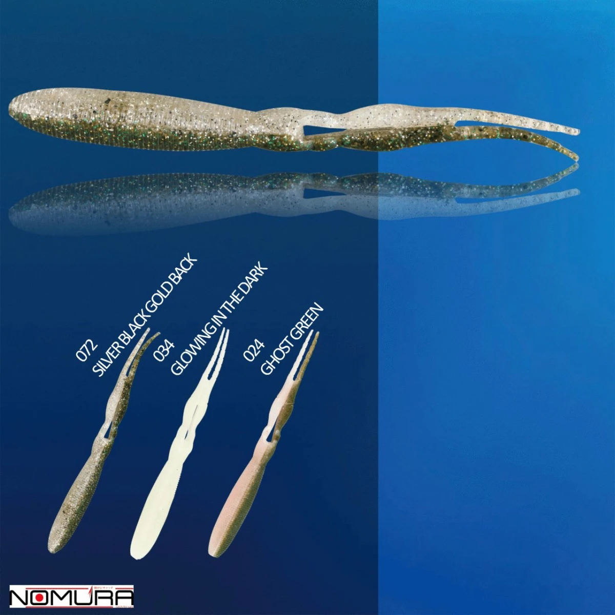 Nomura Double Taıl Worm 14cm 11.5g 6 Adet Suni Yem - 024