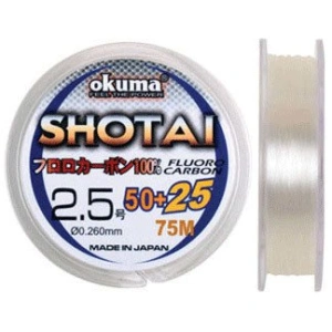 OKUMA Shotai Serisi Fluorocarbon Şeffaf Misina 0.128
