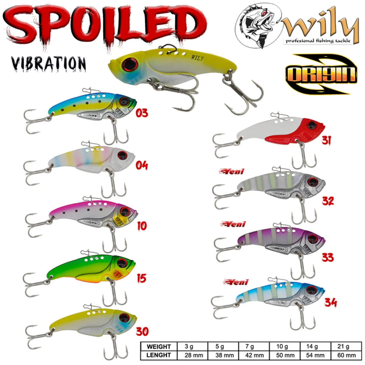 Wily Spoiled Vibrasyon Jig 21 gr 6 cm - 10