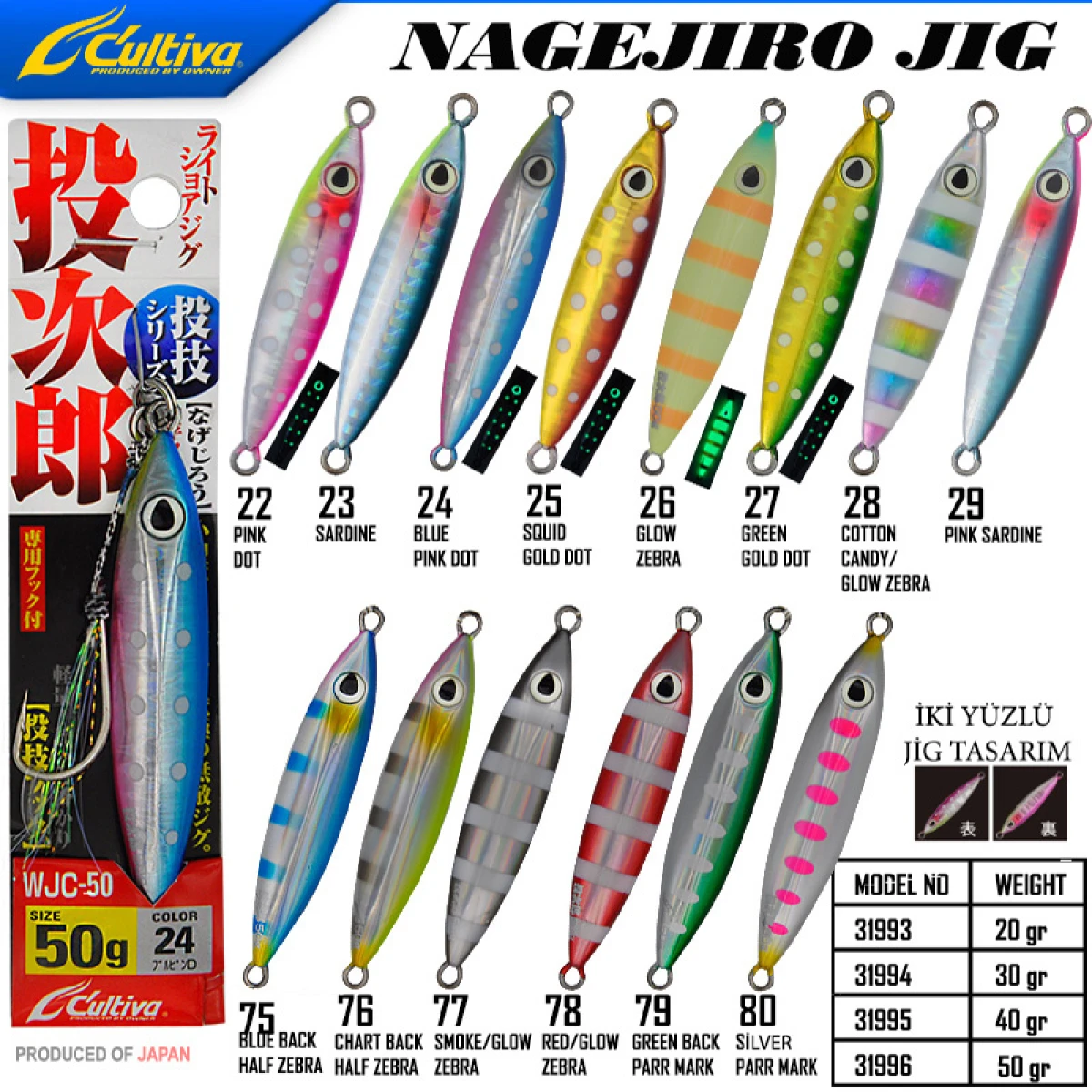 Cultiva 31996 Nagejiro  Jig 50g - 75
